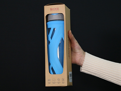 Glass Water Bottle with Silicone Cover